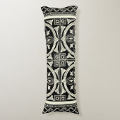 Schwarz-Weiß-Mandala-Motif von Vision Studio Seitenschläferkissen (Vorderseite Vertikal)