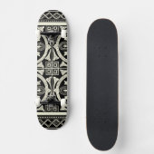 Schwarz-Weiß-Mandala-Motif von Vision Studio Skateboard (Vorderseite)