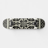 Schwarz-Weiß-Mandala-Motif von Vision Studio Skateboard (Horizontal)