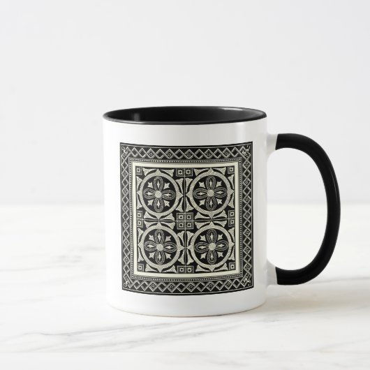 Schwarz-Weiß-Mandala-Motif von Vision Studio Tasse (Rechts)