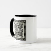Schwarz-Weiß-Mandala-Motif von Vision Studio Tasse (Vorderseite Links)