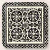 Schwarz-Weiß-Mandala-Motif von Vision Studio Untersetzer (Vorderseite)