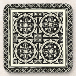 Schwarz-Weiß-Mandala-Motif von Vision Studio Untersetzer