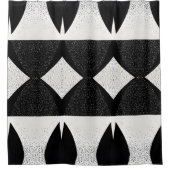 Schwarz-Weiß-Mangeldusche Vorhang Art 1 (Vorderseite)