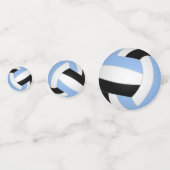 Schwarz-Weiß-Mannschaft farbenfroh, Kinder-Volleyb Konfetti (Rückseiten)