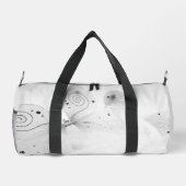 Schwarz & Weiß Märchen und ein Tutu Klein Duffle Bag (Rückseite)