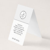 Schwarz-Weiß-Marke Bath & Body | Tag (Rückseite)