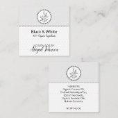 Schwarz-Weiß-Marke Bath & Body | Tag (Vorne/Hinten)