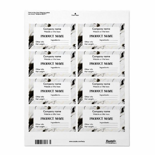 Schwarz-Weiß-Marmor (Vorne)