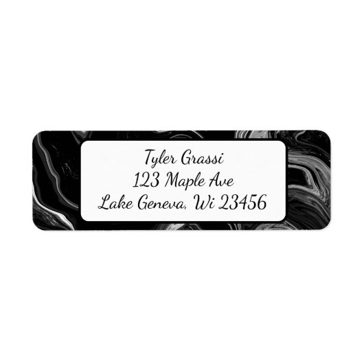 Schwarz-Weiß-Marmor (Vorne)