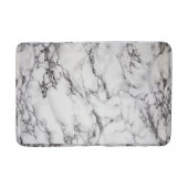 Schwarz-Weiß-Marmor Badematte (Vorderseite)