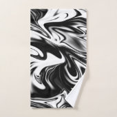 Schwarz-Weiß-Marmor, Badhandtuch Set (Handtuch)