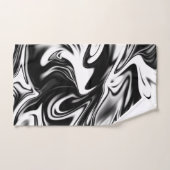 Schwarz-Weiß-Marmor, Badhandtuch Set (Handtuch)