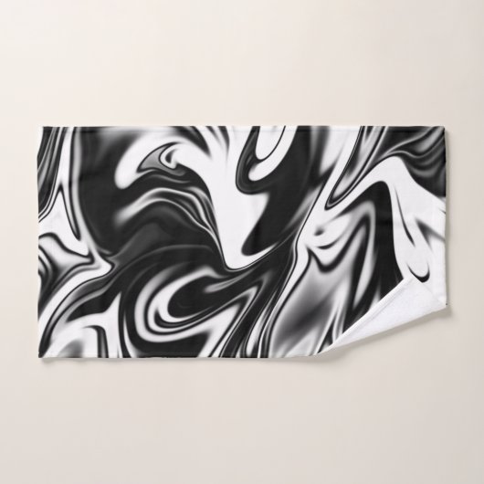 Schwarz-Weiß-Marmor, Badhandtuch Set (Handtuch)