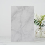 Schwarz-Weiß-Marmor Briefpapier (Stehend Vorderseite)