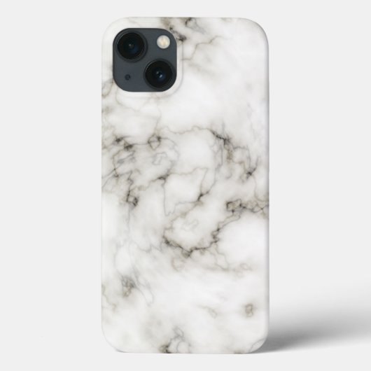Schwarz-Weiß-Marmor Case-Mate iPhone Hülle (Rückseite)