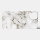 Schwarz-Weiß-Marmor Case-Mate iPhone Hülle (Rückseite (Horizontal))