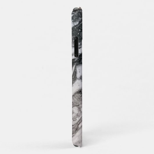 Schwarz-Weiß-Marmor Case-Mate iPhone Hülle (Hinten/Rechts)