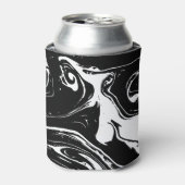 Schwarz-Weiß-Marmor Cooler Dosenkühler (Kanne Vorderseite)
