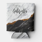 Schwarz-Weiß-Marmor Dosenkühler (Vorderseite)