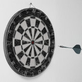 Schwarz-Weiß-Marmor Elegant Classic Dartscheibe