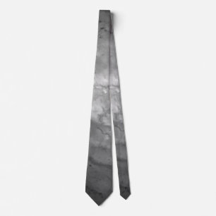 Schwarz-Weiß-Marmor Elegant Moderner Chic Krawatte