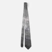 Schwarz-Weiß-Marmor Elegant Moderner Chic Krawatte (Rückseite)