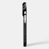 Schwarz-Weiß-Marmor-Farbmuster - Moderne Abstr. Case-Mate iPhone Hülle (Rückseite / Links)