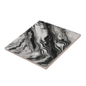 Schwarz-Weiß-Marmor Fliese (Seite)