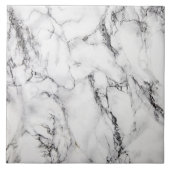 Schwarz-Weiß-Marmor Fliese (Vorderseite)