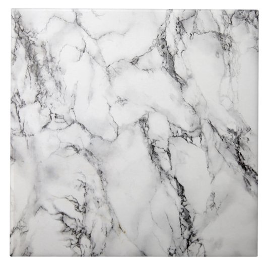 Schwarz-Weiß-Marmor Fliese (Vorderseite)
