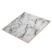 Schwarz-Weiß-Marmor Fliese (Seite)