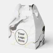 Schwarz-Weiß-Marmor Geschenkschachtel (Vorderseite)