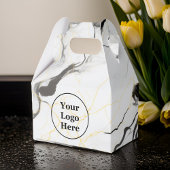 Schwarz-Weiß-Marmor Geschenkschachtel