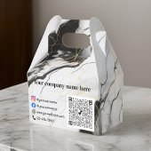 Schwarz-Weiß-Marmor Geschenkschachtel