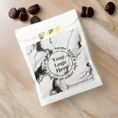 Schwarz-Weiß-Marmor Geschenktütchen