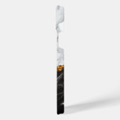 Schwarz-Weiß-Marmor iPhone Hülle (Linke Seite)