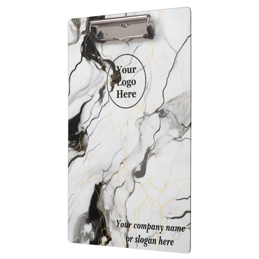 Schwarz-Weiß-Marmor Klemmbrett (Links)