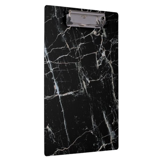 Schwarz-Weiß-Marmor Klemmbrett (Rechts)