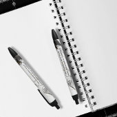 Schwarz-Weiß-Marmor Kugelschreiber