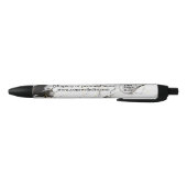 Schwarz-Weiß-Marmor Kugelschreiber (Unterseite)