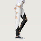 Schwarz-Weiß-Marmor Leggings (Rechts)