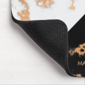 Schwarz-Weiß-Marmor Mousepad (Ecke)