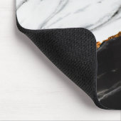 Schwarz-Weiß-Marmor Mousepad (Ecke)