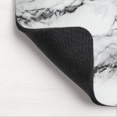 Schwarz-Weiß-Marmor Mousepad (Ecke)
