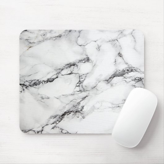 Schwarz-Weiß-Marmor Mousepad (Mit Mouse)