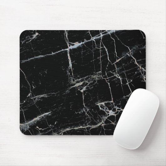 Schwarz-Weiß-Marmor Mousepad (Mit Mouse)