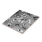 Schwarz-Weiß-Marmor-Muster Fliese (Seite)