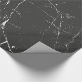 Schwarz-Weiß-Marmor-Muster Geschenkpapier (Ecke)