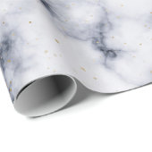 Schwarz-Weiß-Marmor-Muster Geschenkpapier (Rolleneckpunkt)